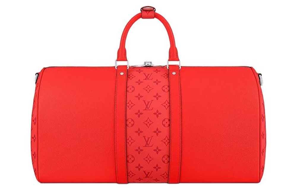 LOUIS VUITTON Keepall Bandouliere 50 Red