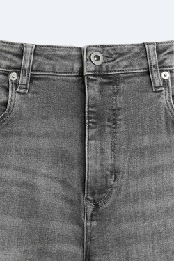 ZARA ДЖИНСЫ SKINNY FIT, СЕРЫЙ