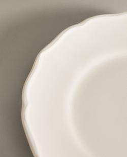 Zara Home тарелка из фаянса, цвет бежевый, 16 см