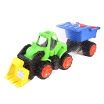 Пластмассовая игрушечная машина Toy Bibib "Большой Трактор с Прицепом" (65*19*23 см), сетка