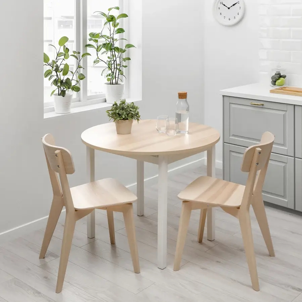 Раздвижной стол - IKEA GAPERHULT/ГАПЕРХУЛЬТ ИКЕА, 90/120х75 см, светло-коричневый/белый