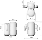 Мастурбатор робот Black Knight с массажем бусинами 15.4 см
