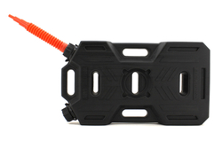 Канистра экспедиционная PRO 10 литров две горловины и заправочный носик (черная)