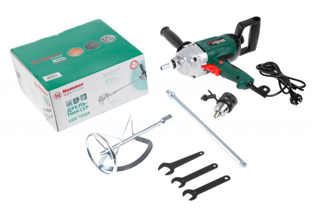 Дрель-миксер Hammer UDD1050A 1050 Вт