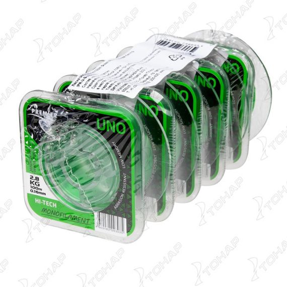Леска UNO 0,16mm/100m Green Nylon (PR-U-G-016-100) Premier Fishing