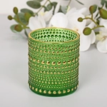 Подсвечник «Хрустальный блеск» 7*7,8 см, Изумруд