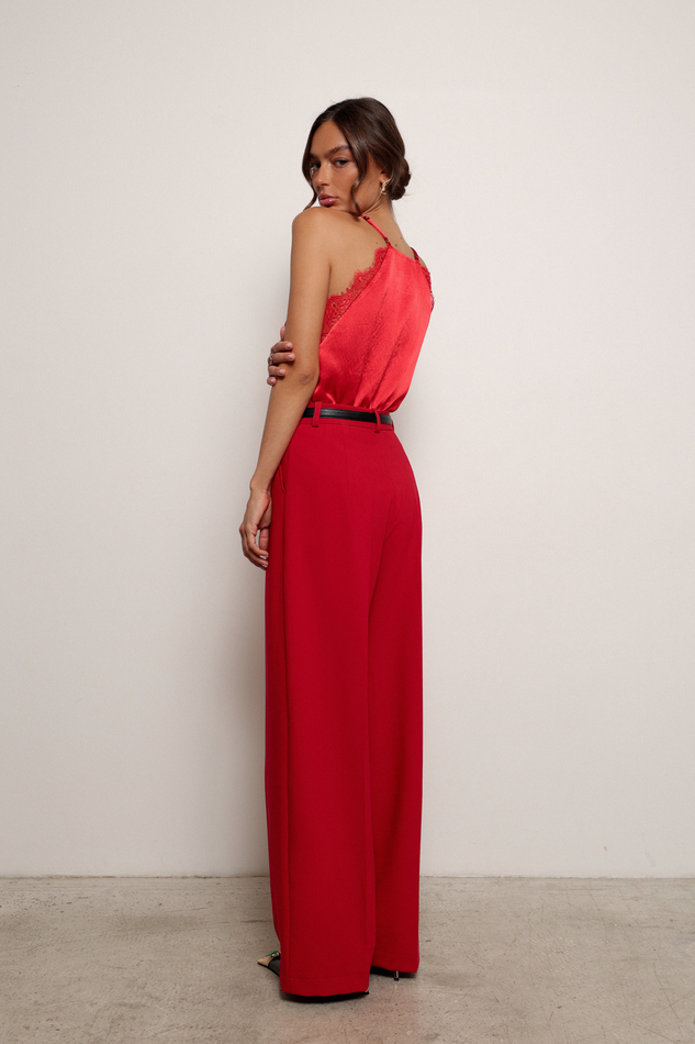 Брюки красные