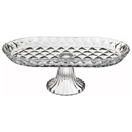 БЛЮДО НА НОЖКЕ ОВАЛЬНОЕ 33Х16Х12 СМ