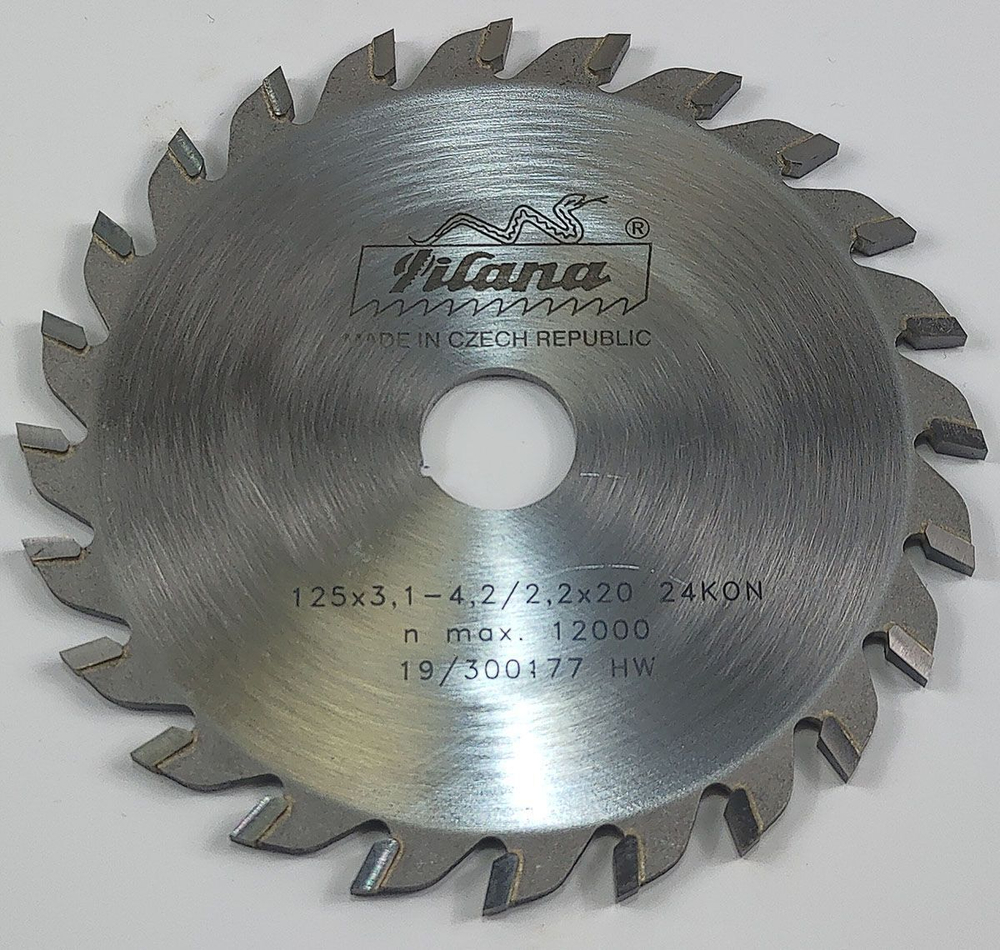 Пила дисковая TCT "Pilana" 125x3.1-4.2/2.0x20 z24 93 KON