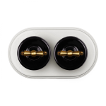 Рамка 2-х постовая, керамика, цвет белый BF2-620-01