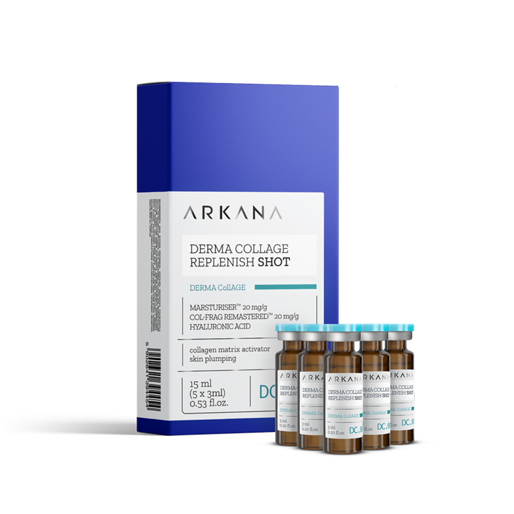 Увлажняющая сыворотка для лица, восполняющая коллаген, Derma Collage Replenish Shot , 5х3 мл
