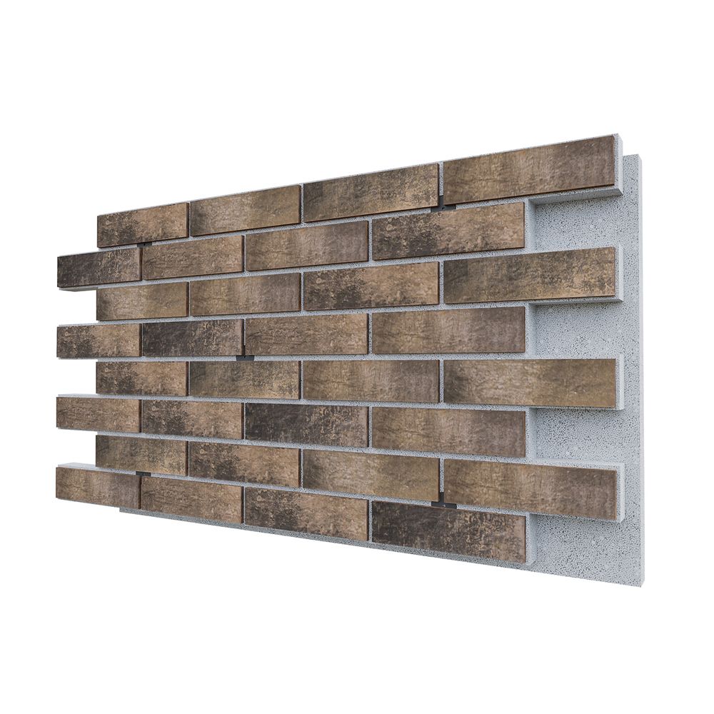 Негорючая термопанель ППС PRO Beryoza Ceramica Trevi Умбра 0,612 м², 1020x600 мм