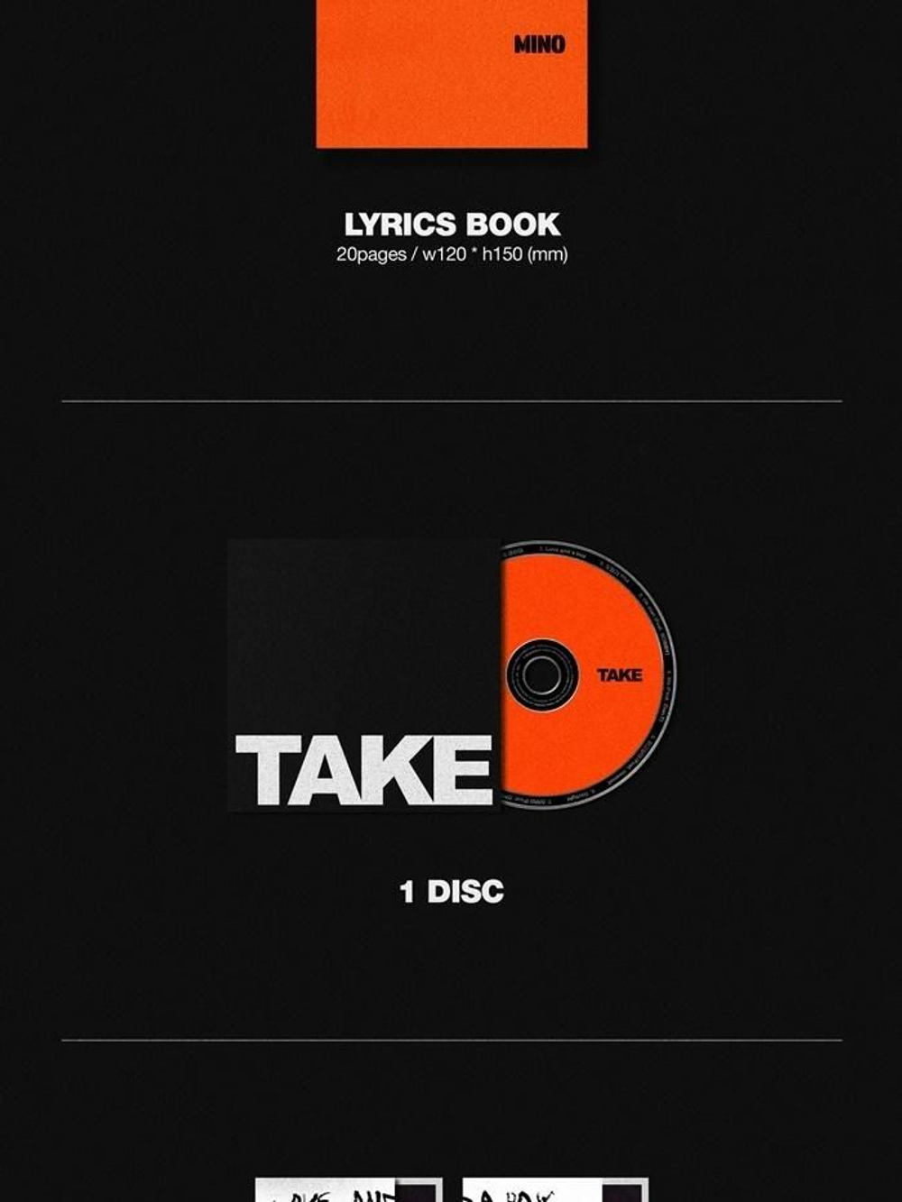 Альбом Winner MINO - Take 2nd Album RANDOM Version