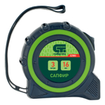 Рулетка Сапфир,двухкомпонентный корпус,3 м х 16 мм Сибртех