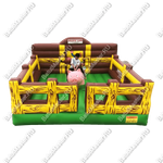 Надувной аттракцион Родео, хрюша+батут, "Хрюшка"