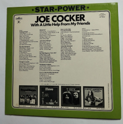 Винтажная виниловая пластинка LP Joe Cocker With A Little Help From My Friends (Germany 1976)