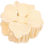 Заколка - краб для волос «AKS - SALVATORE», микс 6 цветов, нежный цветок, 6,5*6,5см