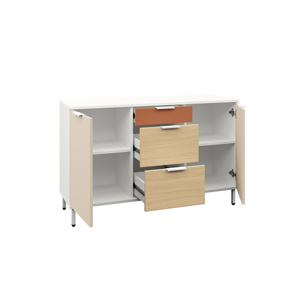 Комод Марвэл 16.234.02, Белый, Сатин, Плэйн, Безмолвная пустыня