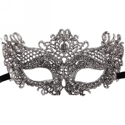 Маска кружево»Королева бала», микс цветов