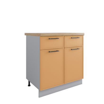 Кухня Модуль С2ЯШ 800 Марта Горчица Скин