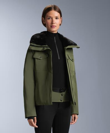 Oysho Водонепроницаемая утепленная куртка Primaloft® SKI, хаки