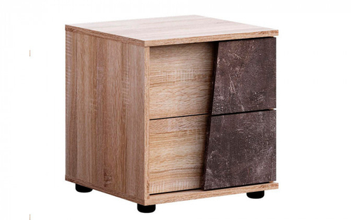 Санремо тумба правая ТМ-004 ЛДСП дуб сонома/ателье темное 450*475*415 СТИЛЬ