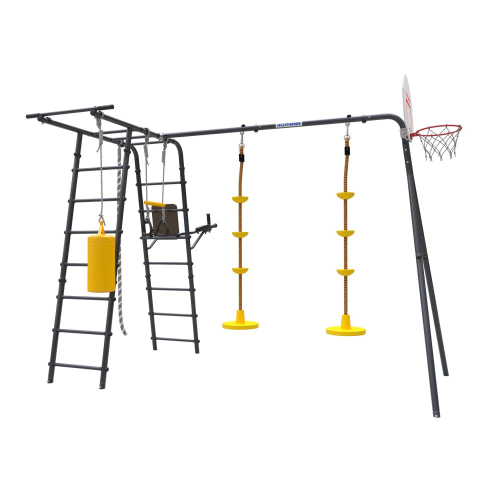 ROMANA Спорт Плюс 2 (антрацит) (с качелями Диск)