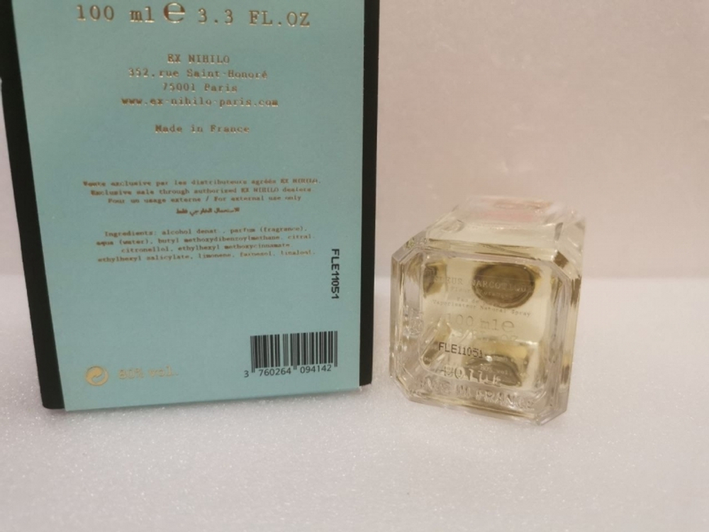 EX Nihilo Fleur Narcotique Blossom 100ml (Коробка парфюма без слюды, парфюм новый, распаковка для фото)
