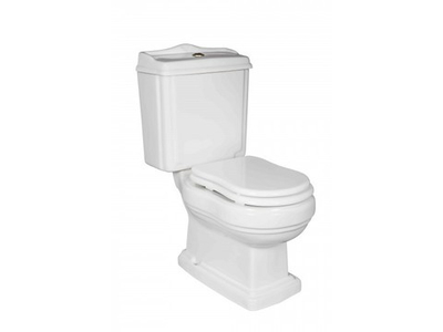 Унитаз напольный с бачком Aksy Bagno Rome бронза с белой пластиковой крышкой, микролифт