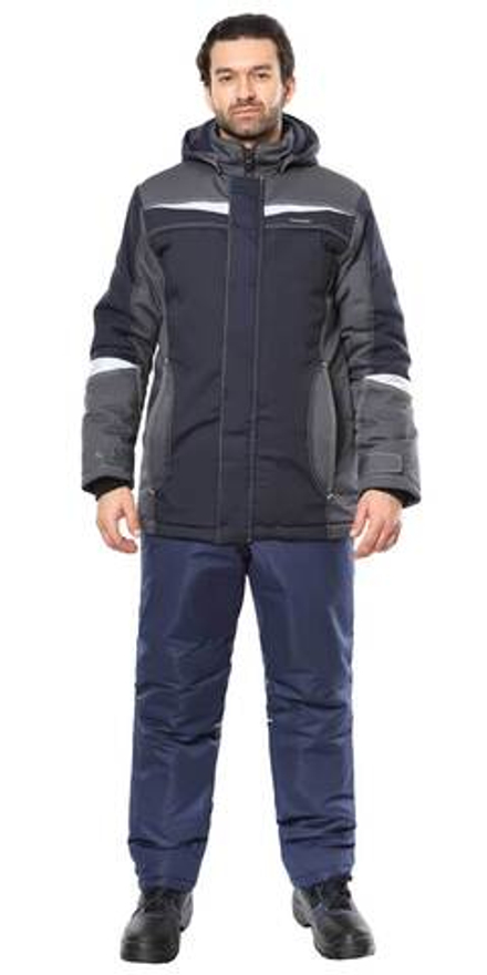 Куртка ОЗОН синяя с серым