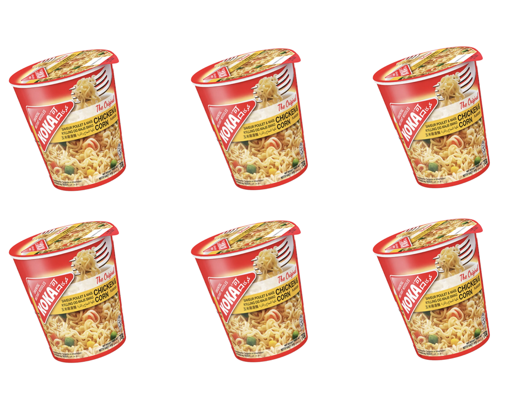 Лапша KOKA Original Курица и кукуруза 70 г 6 шт