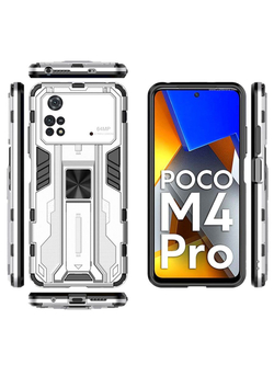 Противоударный чехол с подставкой Transformer для Poco M4 Pro 4G