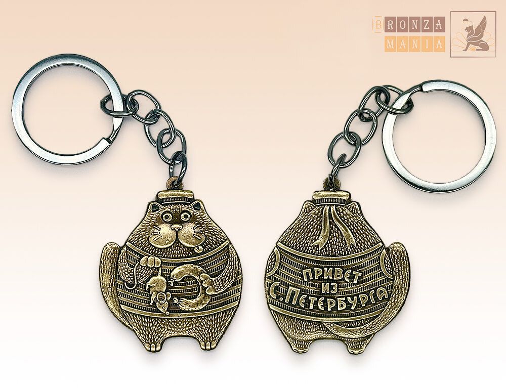 брелок Кот Питерский - Повар