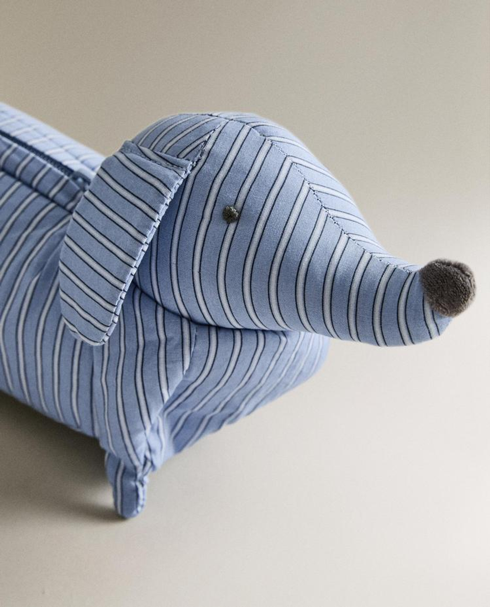 ZARA HOME ДЕТСКАЯ ХЛОПКОВАЯ КОСМЕТИЧКА "СОБАКА", СИНИЙ