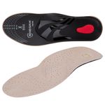 Стельки для обуви из натуральной кожи c СУПИНАТОРОМ, размер RU 39-45/EU 40-46, SHEGRA (ШЕГРА),700760