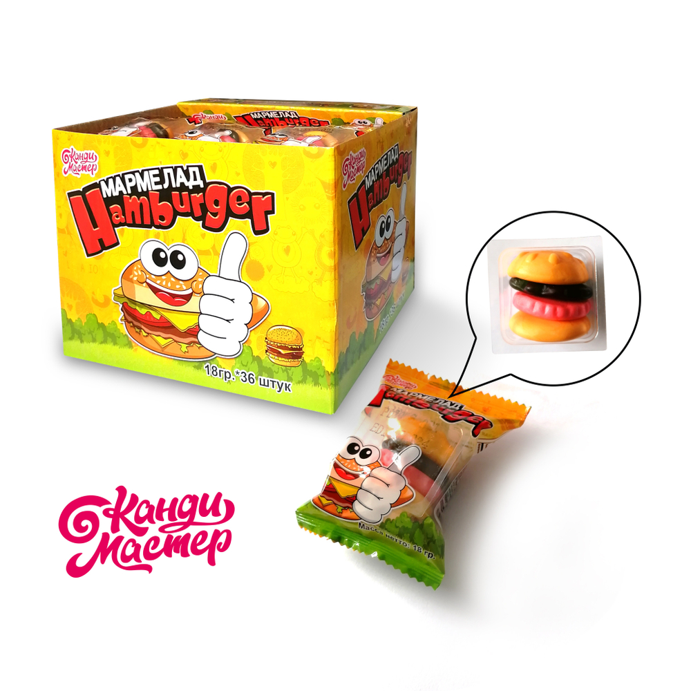 Маpмелад Hamburger 18г 12*36