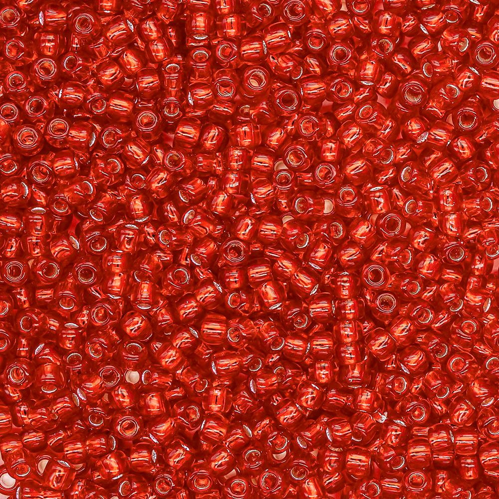 Японский бисер TOHO Round 11/0 (№25B), с внутренним серебрением, прозрачный