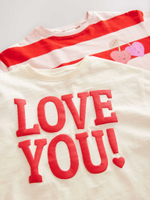 Лонгслив и спортивные брюки в комплекте для девочки Next E65-386, 2 шт., Бежевый, Красный