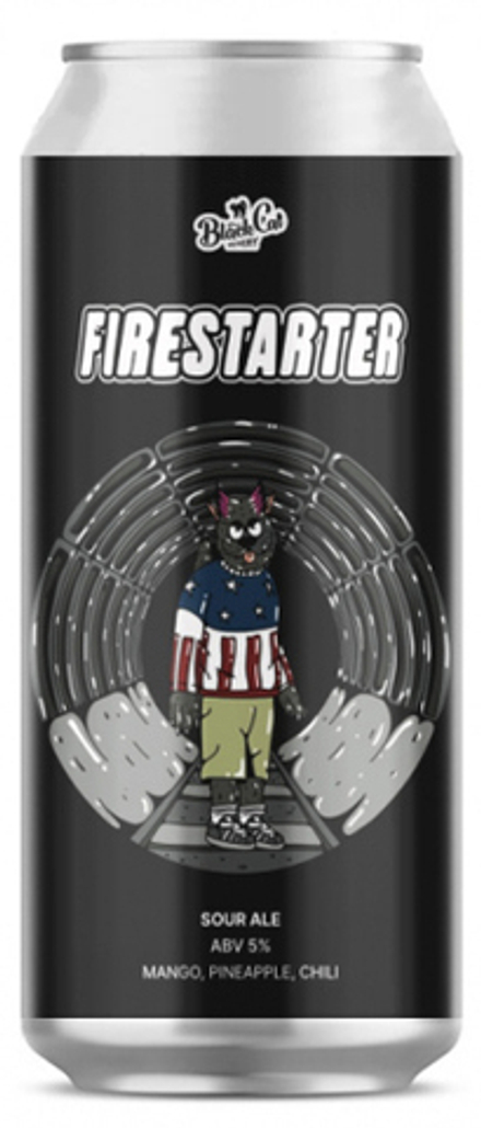 Пиво Блэк Кэт Фаерстартер / Black Cat Firestarter 0.45 - банка