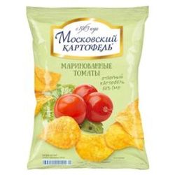 ЧИПСЫ МОСКОВСКИЙ КАРТОФЕЛЬ 60 ГР МАРИНОВАННЫЕ ТОМАТЫ