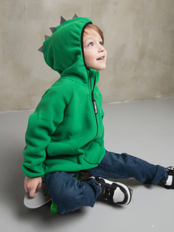 Толстовка флисовая "Дино" зеленый