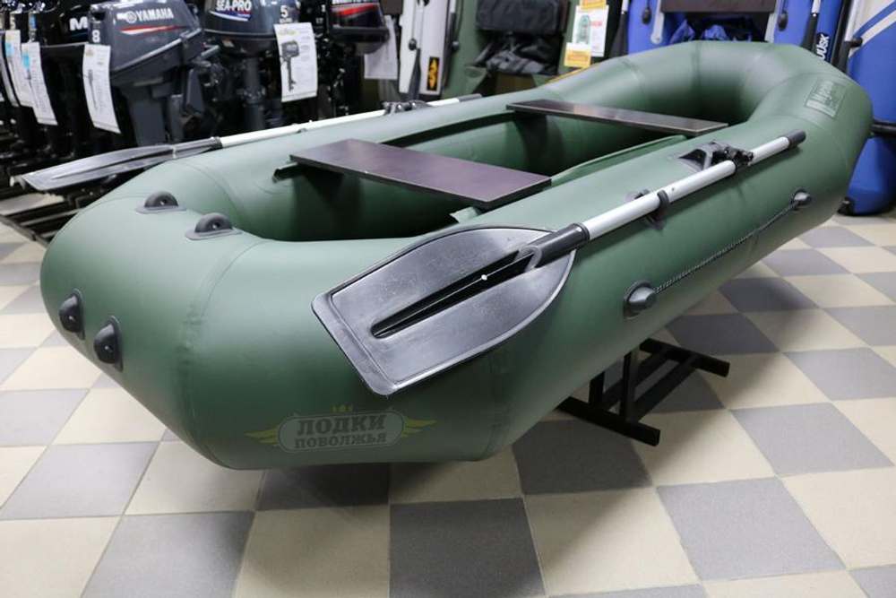 Лодка пвх муссон h-270 нд тр (цвет: зелёный)