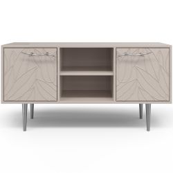Тумба под ТВ Арт Колор leaves 117см Стайл Сильвер Серый агат
