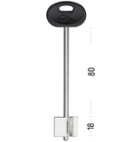 Заготовка сувальдного ключа 13654 MET18DP