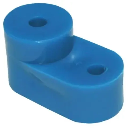 Изолятор угловой для нулевой шины синий