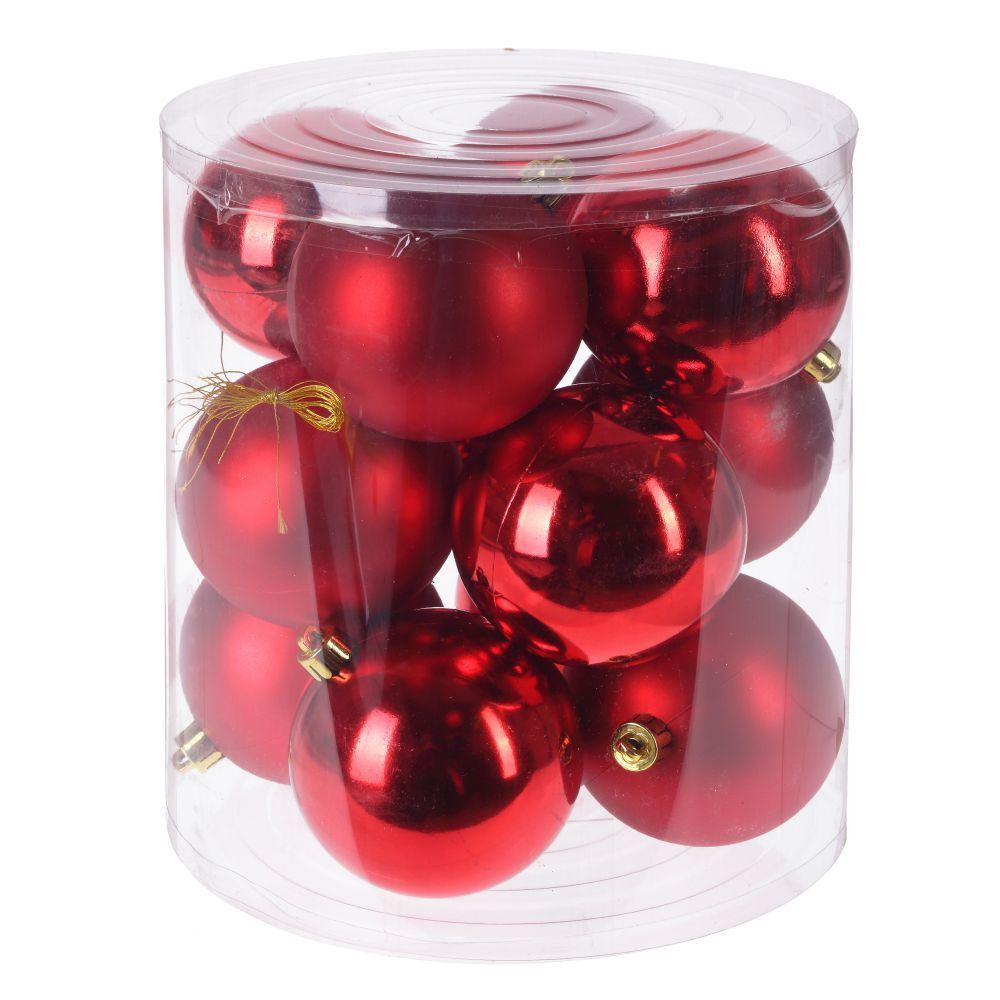 GAEM Набор из 12шт, Украшение новогоднее Шар, D8 см, L19 W19 H21 см