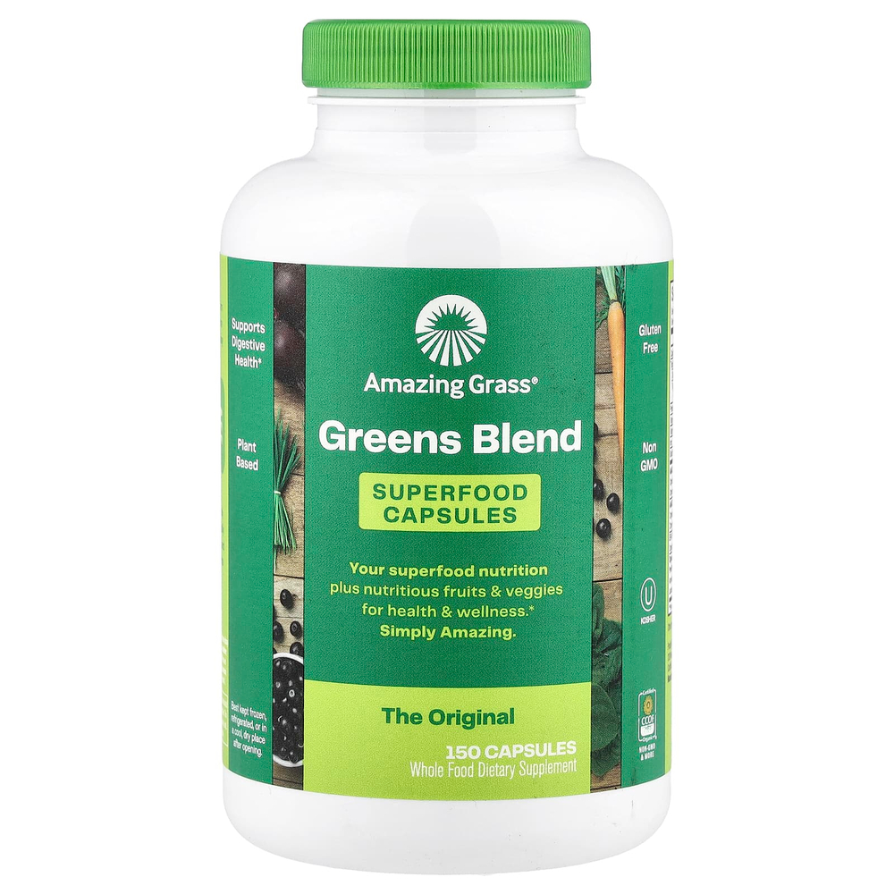 Amazing Grass, смесь зелени, 150 капсул