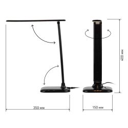 Настольный светильник ЭРА NLED-462-10W-BK светодиодный черный