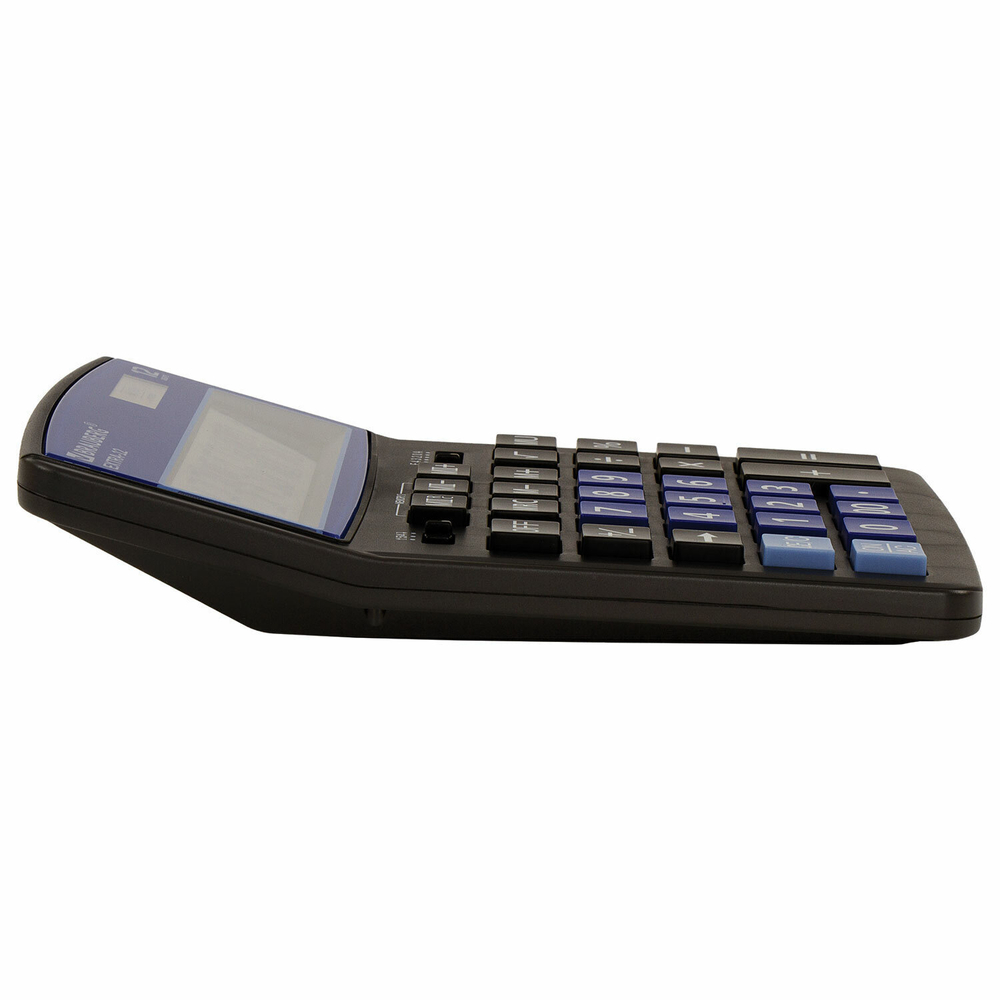 Калькулятор настольный BRAUBERG EXTRA-12-BKBU (206x155 мм) 12 разрядов двойное питание черно-синий