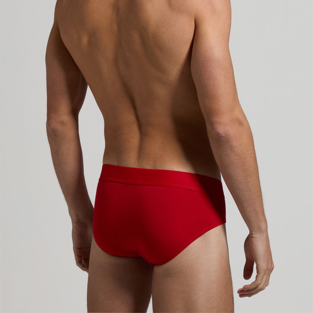 Мужские трусы брифы (черный, красный) набор 2 в 1 Bikkembergs CUT BKK51USP22BI/2